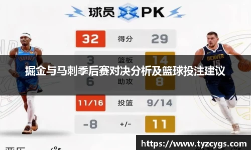 掘金与马刺季后赛对决分析及篮球投注建议